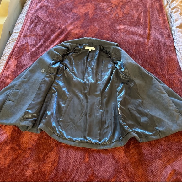 New York & Company Women's Belted Pea Coat in Gray - Picture 3 of 4